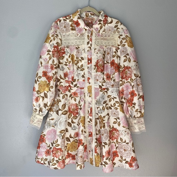 Pippa & Pearl Dresses & Skirts - Pippa and Pearl Cream Floral Dress